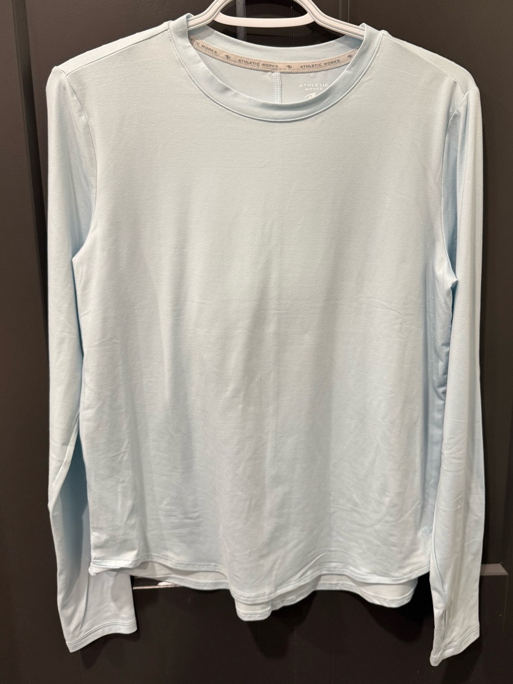 Athletic Works Pale Blue Long Sleeve Crewneck Top